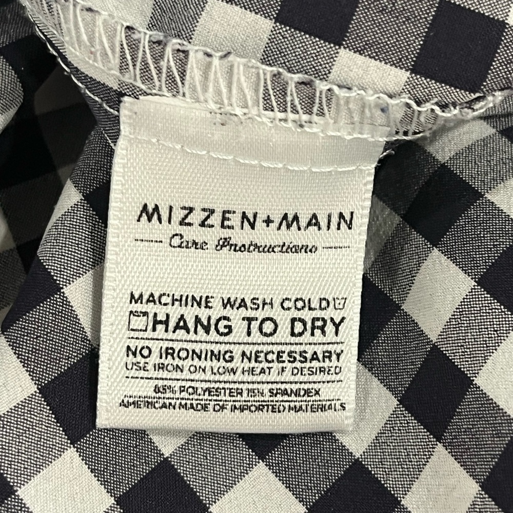 Mizzen+Main Navy and White Casual Shirt - Picture 5 of 5